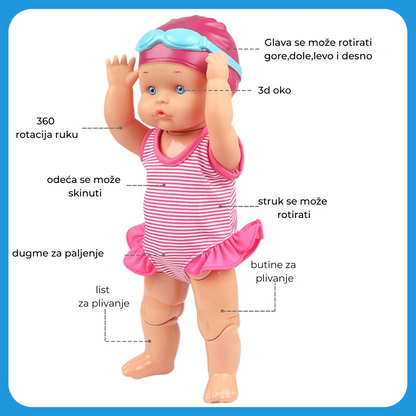 Lutka koja pliva u vodi